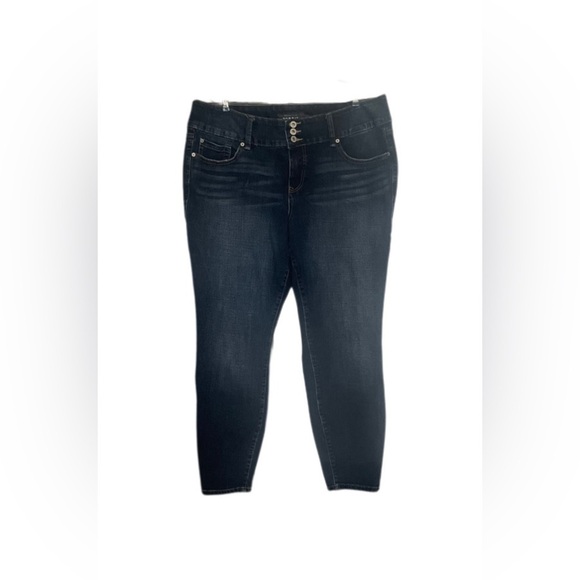 Torrid Premium Skinny High Rise Dark Denim Jegging Women’s Size 20R - Picture 1 of 11